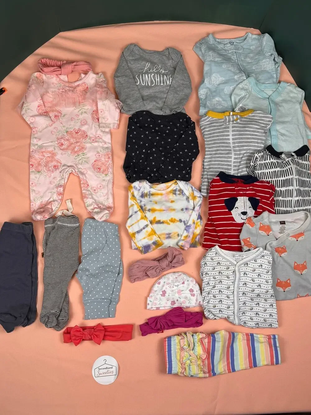 Baby Girl 0–3M Fall/Winter Clothing Lot – 21 Pieces #557